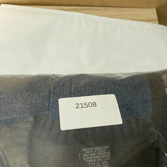 Dockers Sweater Mens XL Blue Gray Colorblock Crewneck Cotton Knit Pullover - Picture 6 of 6